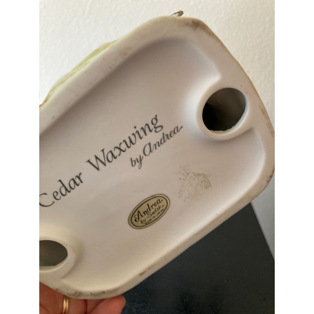 VTG Cedar Waxwing by Andrea Sadek bird feeding two baby birds in nest. - Picture 3 of 4